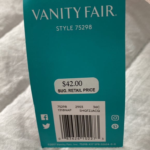 NWT Vanity Fair womens bra - SIZE 36C - Picture 8 of 12